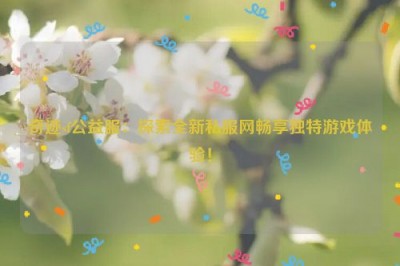 奇迹sf公益服：探索全新私服网畅享独特游戏体验！