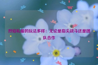 烈焰私服的玩法多样：无论是指尖战斗还是团队合作