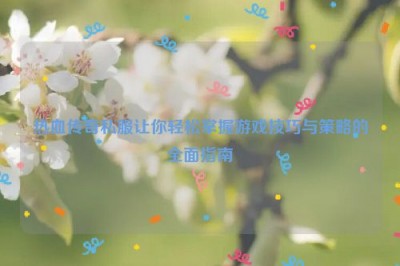 热血传奇私服让你轻松掌握游戏技巧与策略的全面指南