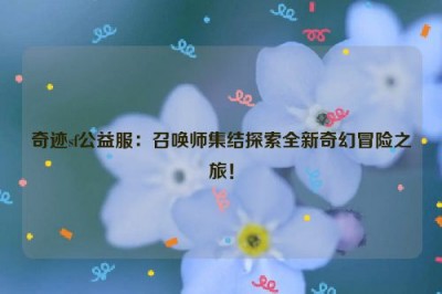 奇迹sf公益服：召唤师集结探索全新奇幻冒险之旅！