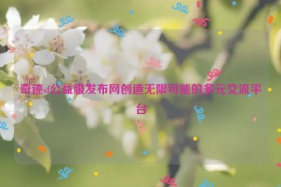 奇迹sf公益服发布网创造无限可能的多元交流平台