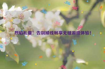 烈焰私服：告别掉线畅享无缝游戏体验！