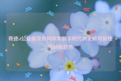 奇迹sf公益服发布网探索数字时代的无限可能性与创新趋势