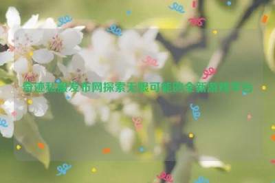 奇迹私服发布网探索无限可能的全新游戏平台