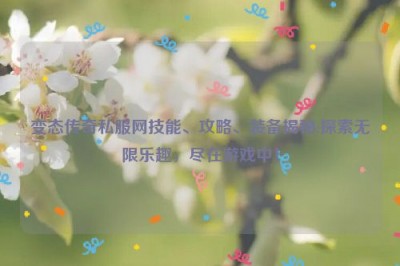 变态传奇私服网技能、攻略、装备揭秘:探索无限乐趣，尽在游戏中！