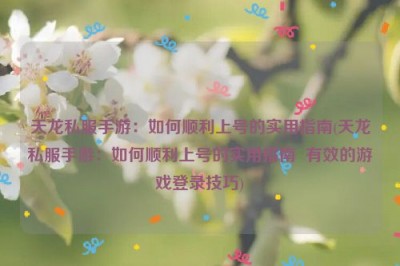 天龙私服手游：如何顺利上号的实用指南(天龙私服手游：如何顺利上号的实用指南  有效的游戏登录技巧)