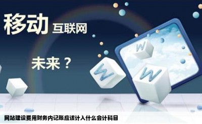 网站建设费用财务内记账应该计入什么会计科目