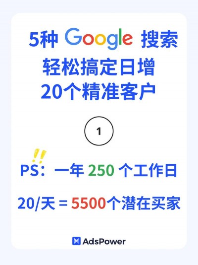 google如何找客户