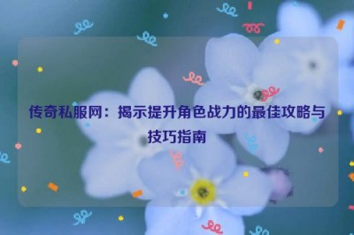 传奇私服网：揭示提升角色战力的最佳攻略与技巧指南