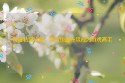 奇迹sf攻略：如何快速升级成为游戏高手