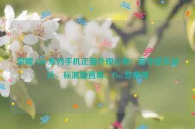 荣耀 X60 系列手机正面外观公布：居中挖孔设计，标准版直屏、Pro 款曲屏