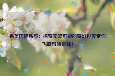 完美国际私服：探索无限可能的奇幻世界带你飞跃冒险巅峰！