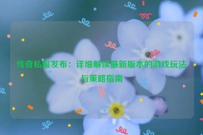 传奇私服发布：详细解读最新版本的游戏玩法与策略指南