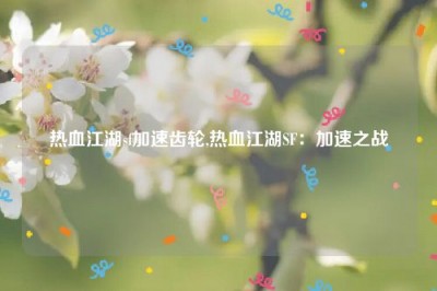 热血江湖sf加速齿轮,热血江湖SF：加速之战