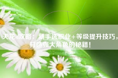 天龙sf攻略：新手选职业+等级提升技巧，打造强大角色的秘籍！