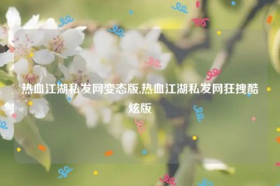 热血江湖私发网变态版,热血江湖私发网狂拽酷炫版