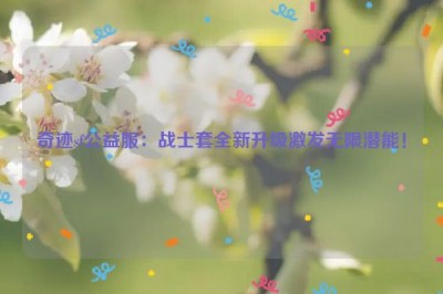 奇迹sf公益服：战士套全新升级激发无限潜能！