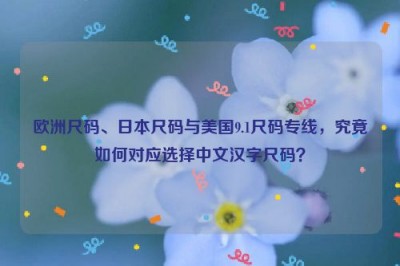 欧洲尺码、日本尺码与美国9.1尺码专线，究竟如何对应选择中文汉字尺码？