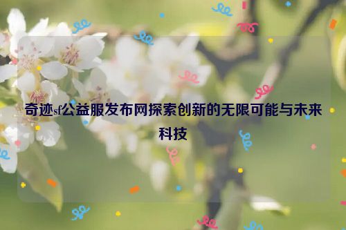 奇迹sf公益服发布网探索创新的无限可能与未来科技