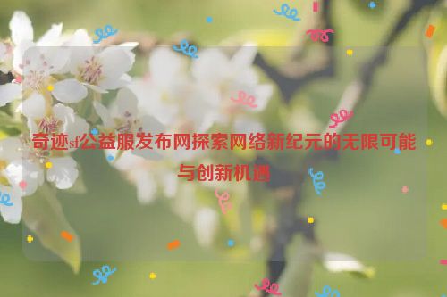 奇迹sf公益服发布网探索网络新纪元的无限可能与创新机遇