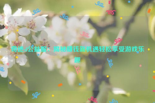 奇迹sf公益服：揭秘赚钱新机遇轻松享受游戏乐趣