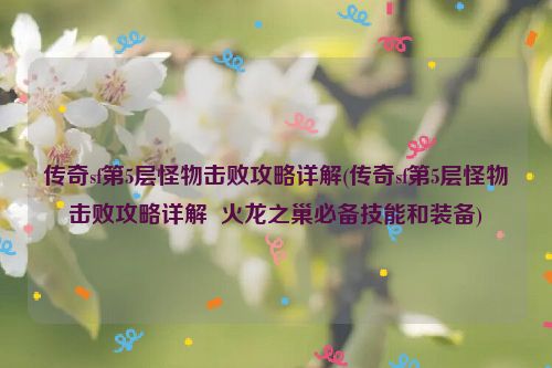 传奇sf第5层怪物击败攻略详解(传奇sf第5层怪物击败攻略详解  火龙之巢必备技能和装备)