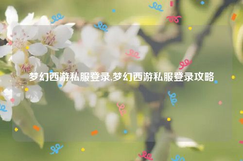 梦幻西游私服登录,梦幻西游私服登录攻略