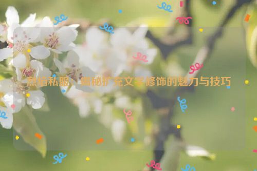 烈焰私服：揭秘扩充文字修饰的魅力与技巧