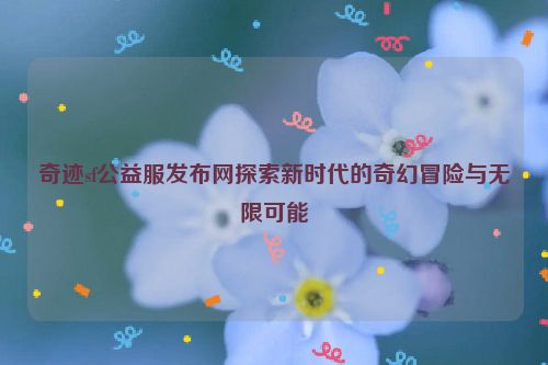 奇迹sf公益服发布网探索新时代的奇幻冒险与无限可能