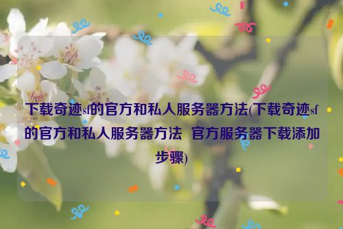 下载奇迹sf的官方和私人服务器方法(下载奇迹sf的官方和私人服务器方法  官方服务器下载添加步骤)