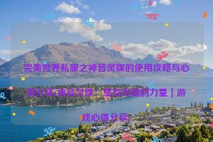 完美世界私服之神音灵媒的使用攻略与心得分享(神音灵媒：掌控灵魂的力量｜游戏心得分享)