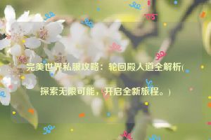 完美世界私服攻略：轮回殿人道全解析(探索无限可能，开启全新旅程。)